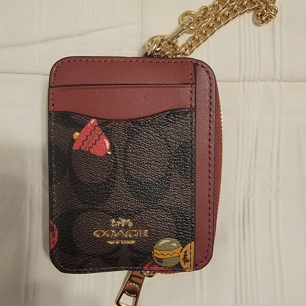 Coach card holder (holiday edition)